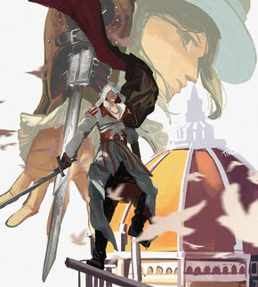 drawing for celebrate collab assassin's creed and reverse:1999